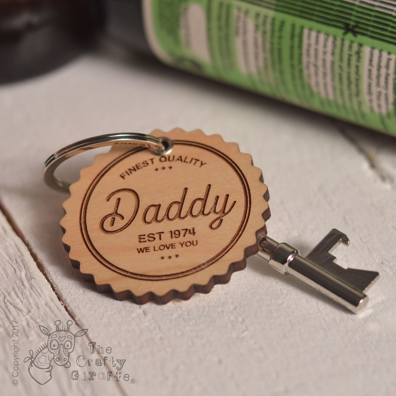 Personalised Finest Quality Keyring and Bottle Opener