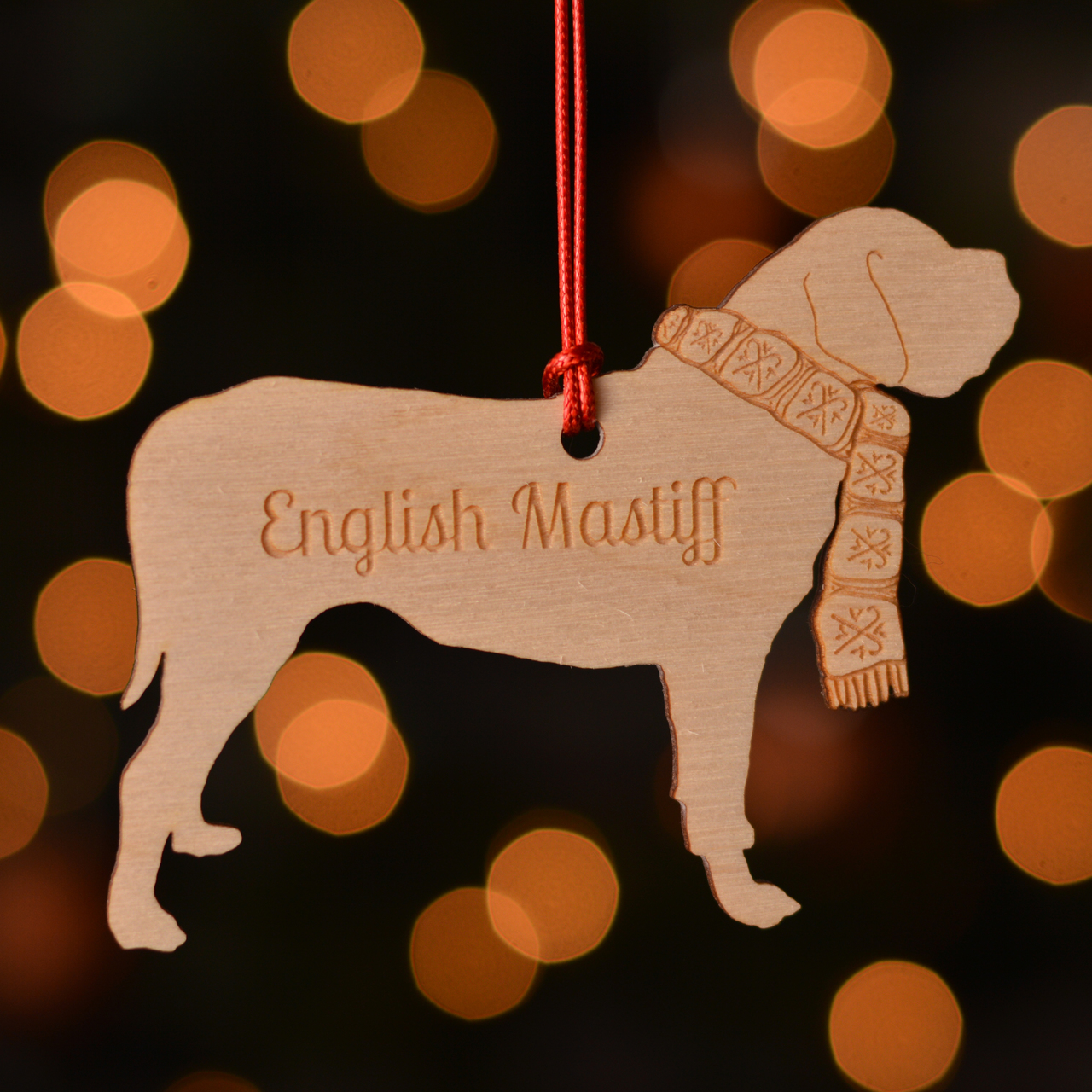 Personalised English Bull Mastiff Dog Decoration