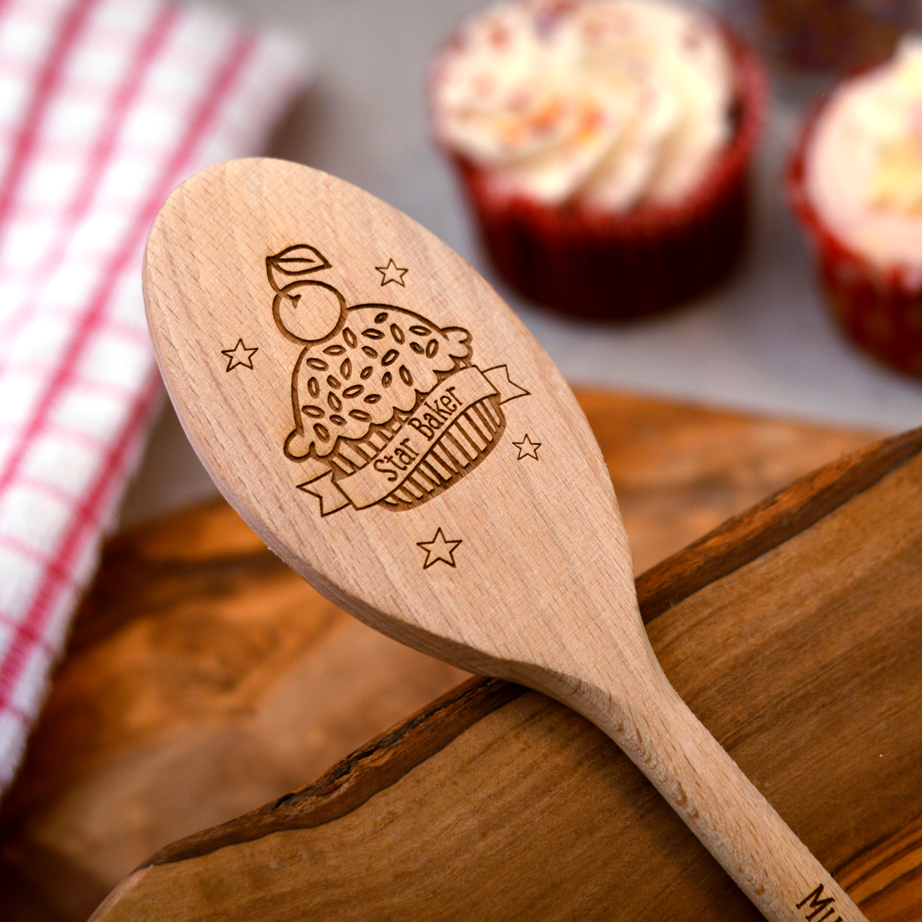 Personalised Cupcake Wooden Spoon