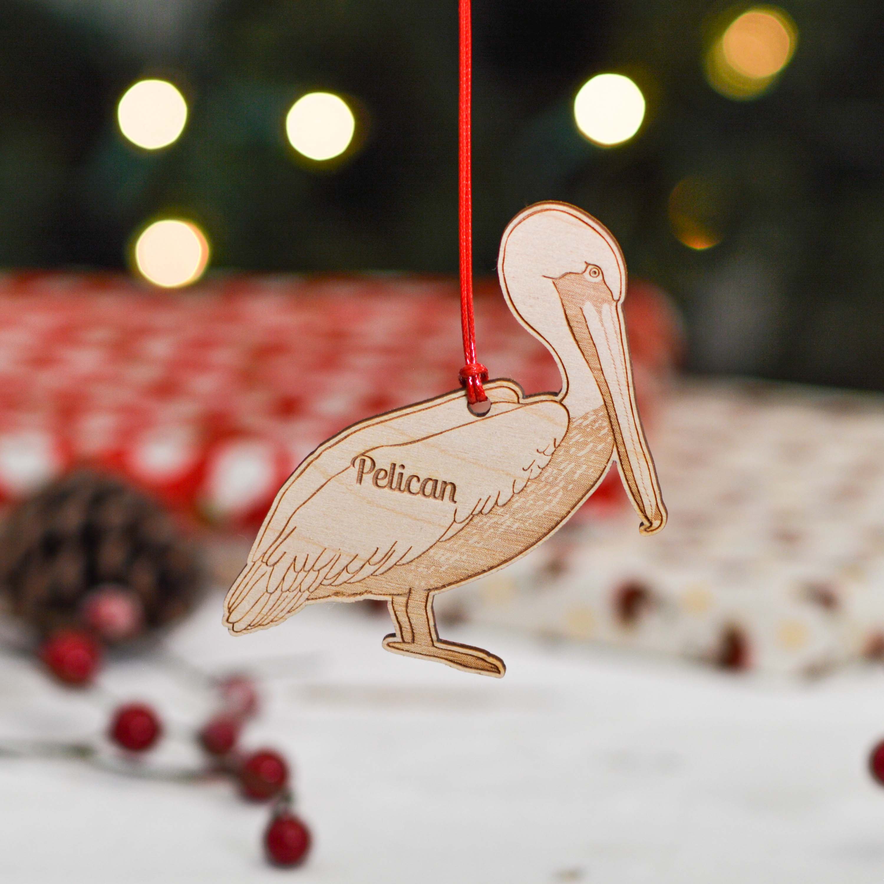 Personalised Pelican Decoration