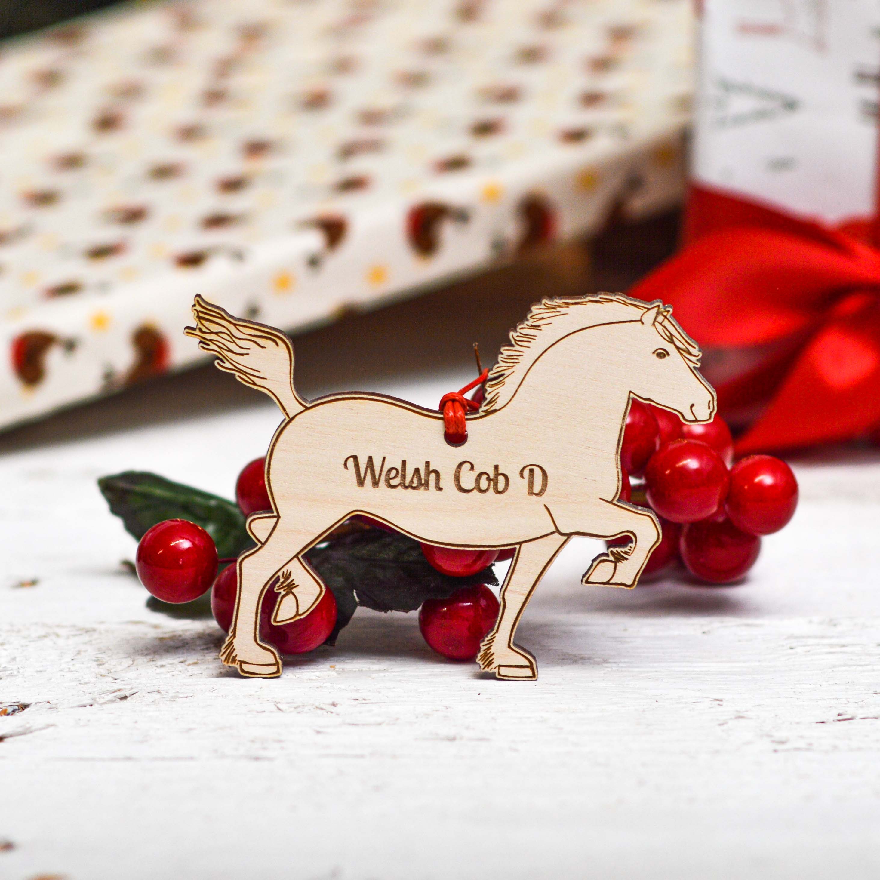 Personalised Welsh Cob Section D Horse Decoration