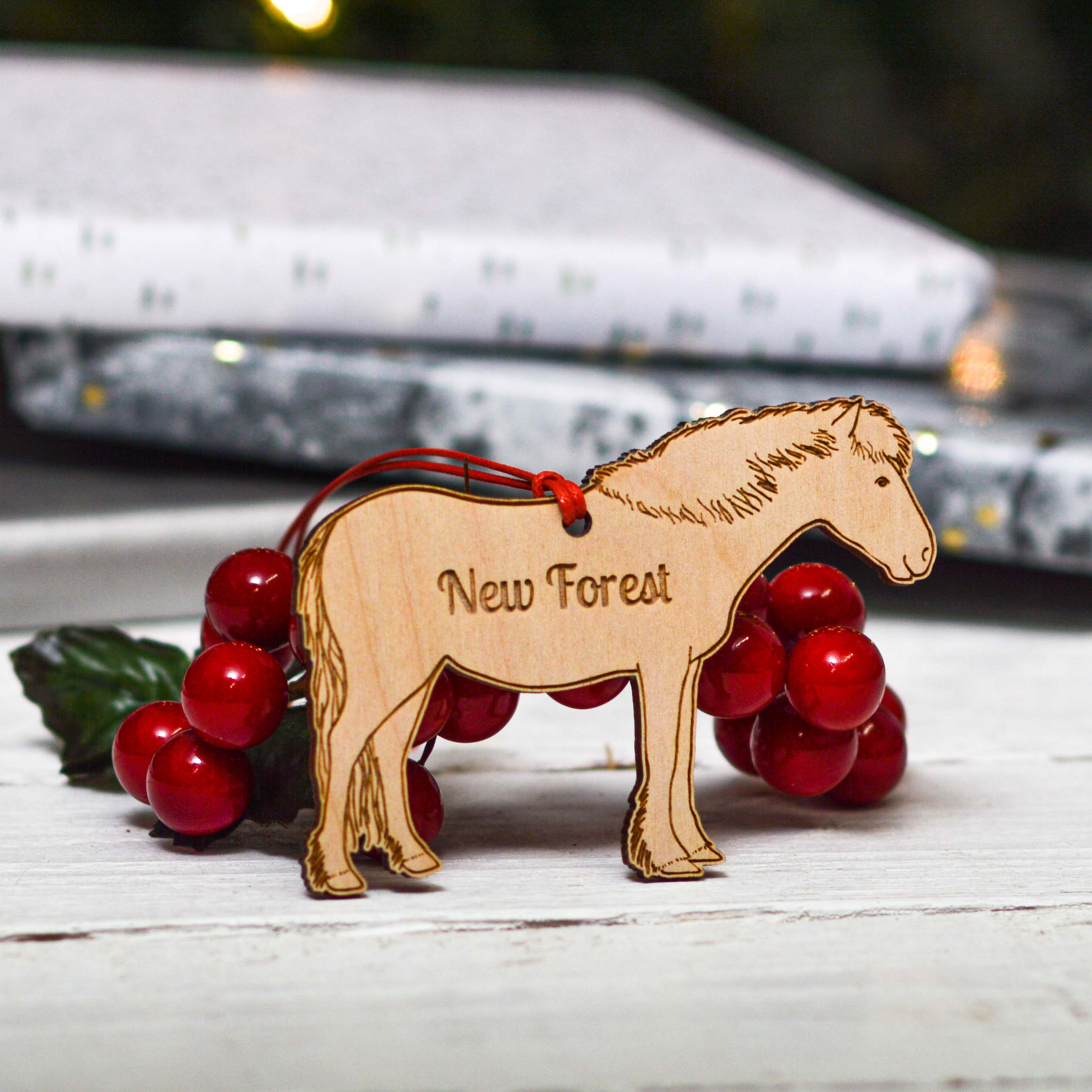 Personalised New Forest Pony Horse Decoration