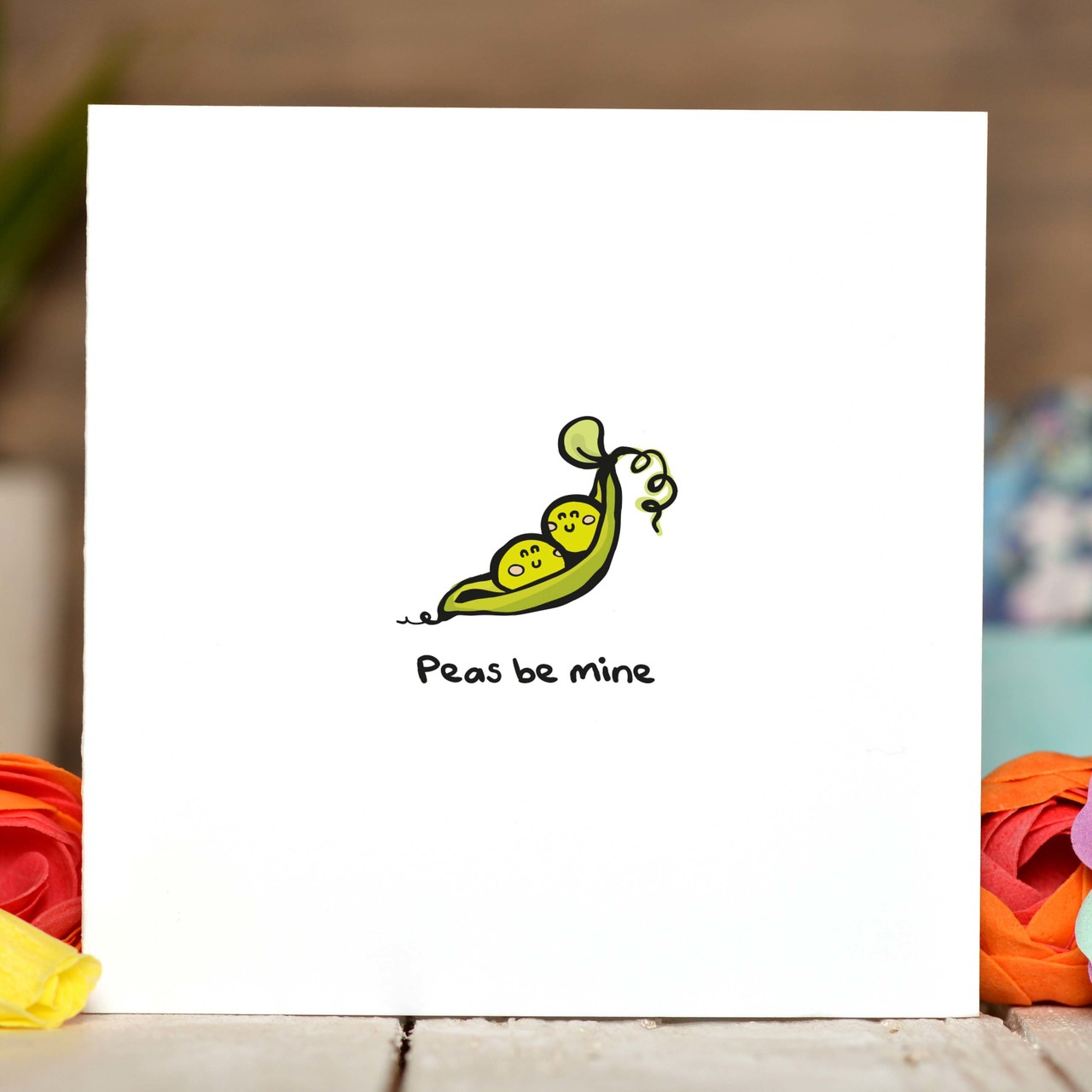 Peas be mine Card