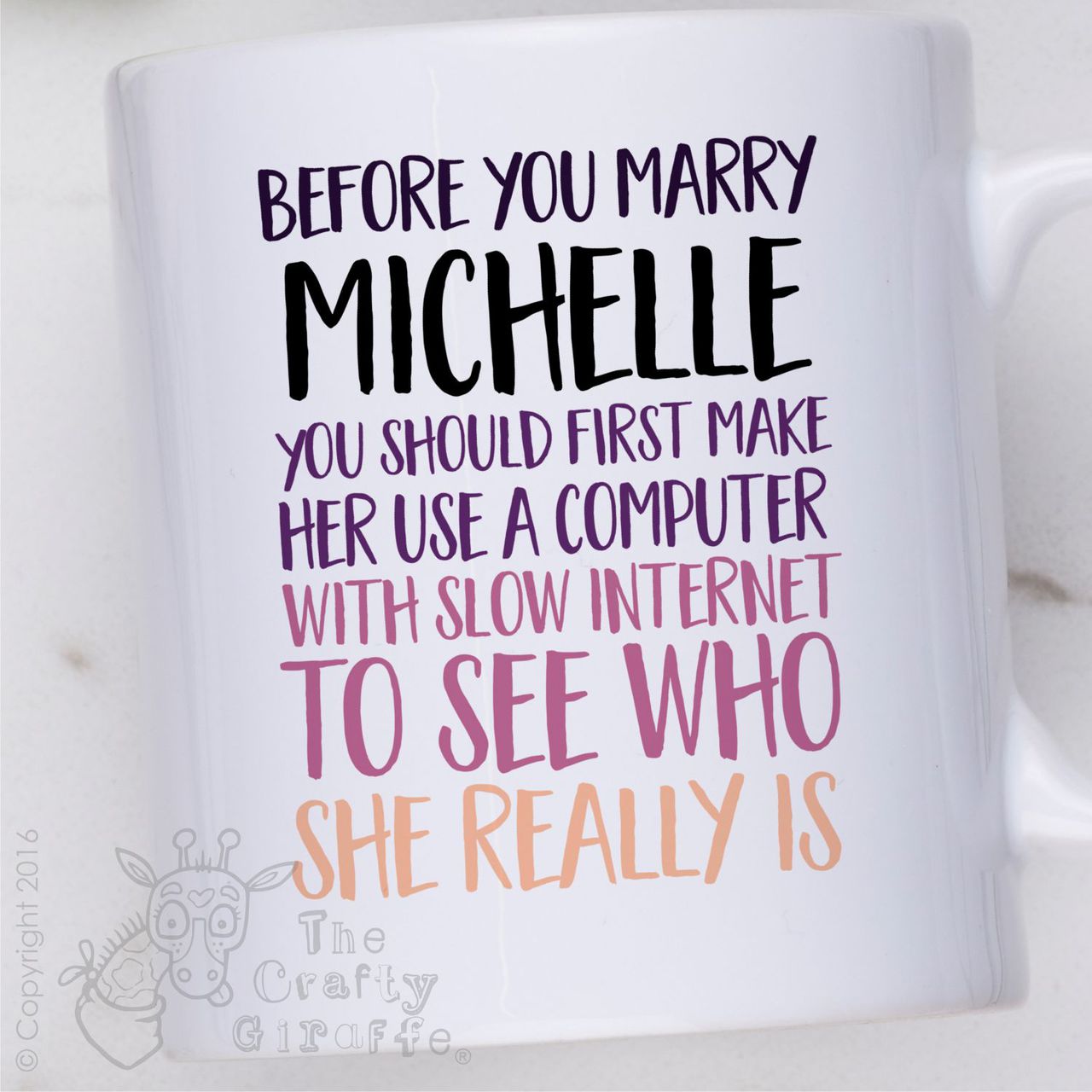 Personalised – Before you marry a person Mug – Female