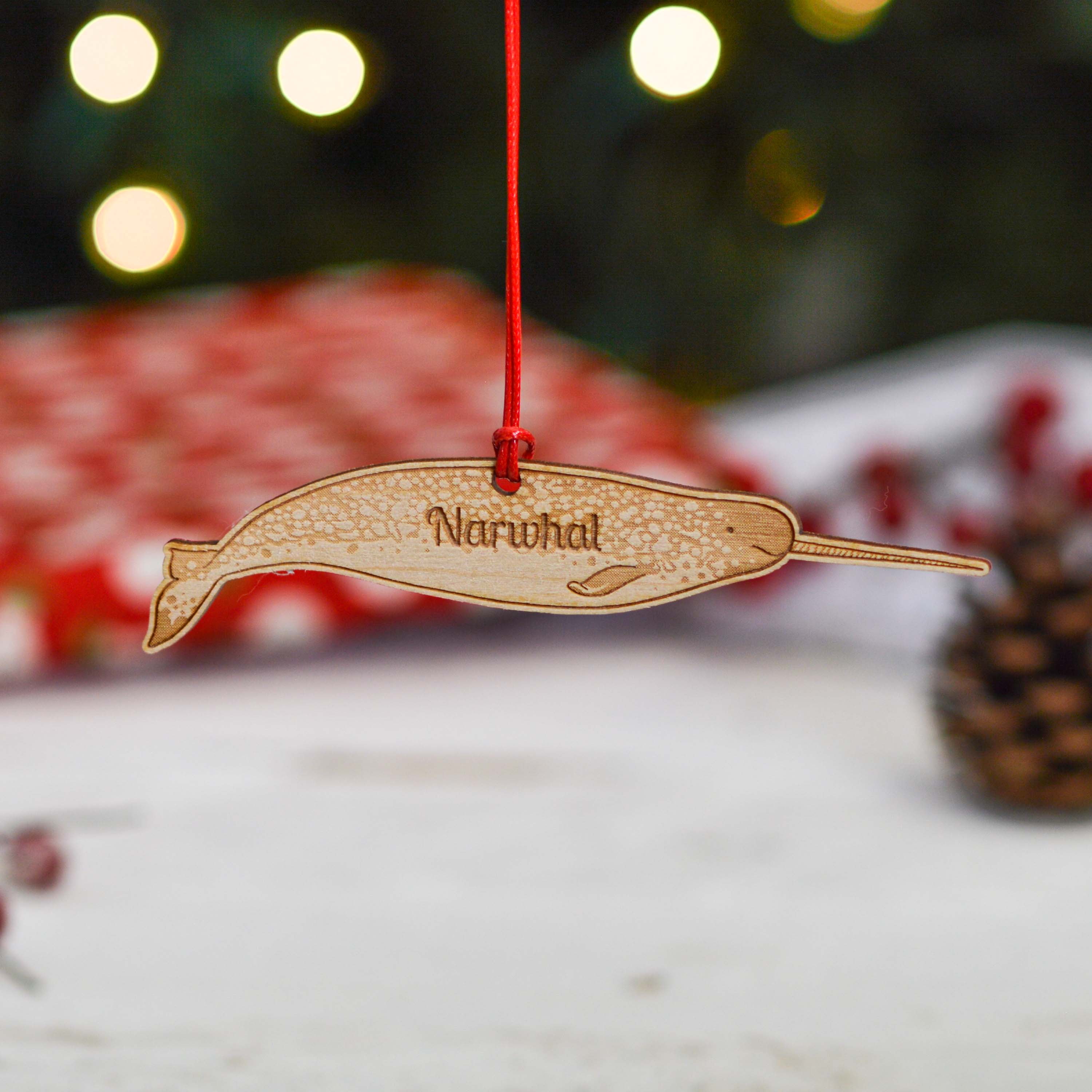 Personalised Narwhal Decoration