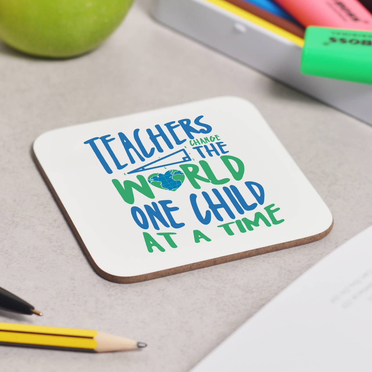 Teachers change the world Coaster
