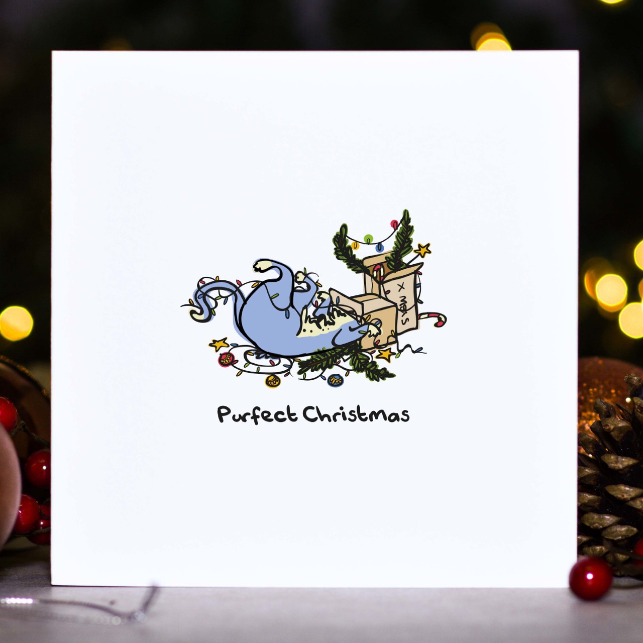 Purfect Christmas Card