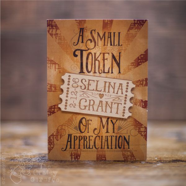 Personalised “A small token of my appreciation” Magnet Card