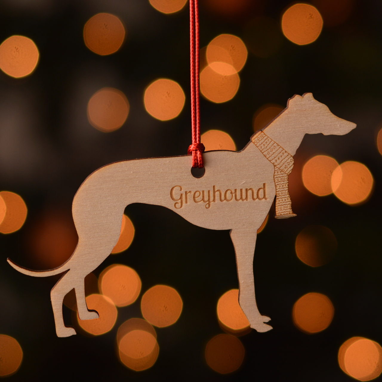 Personalised Greyhound Decoration