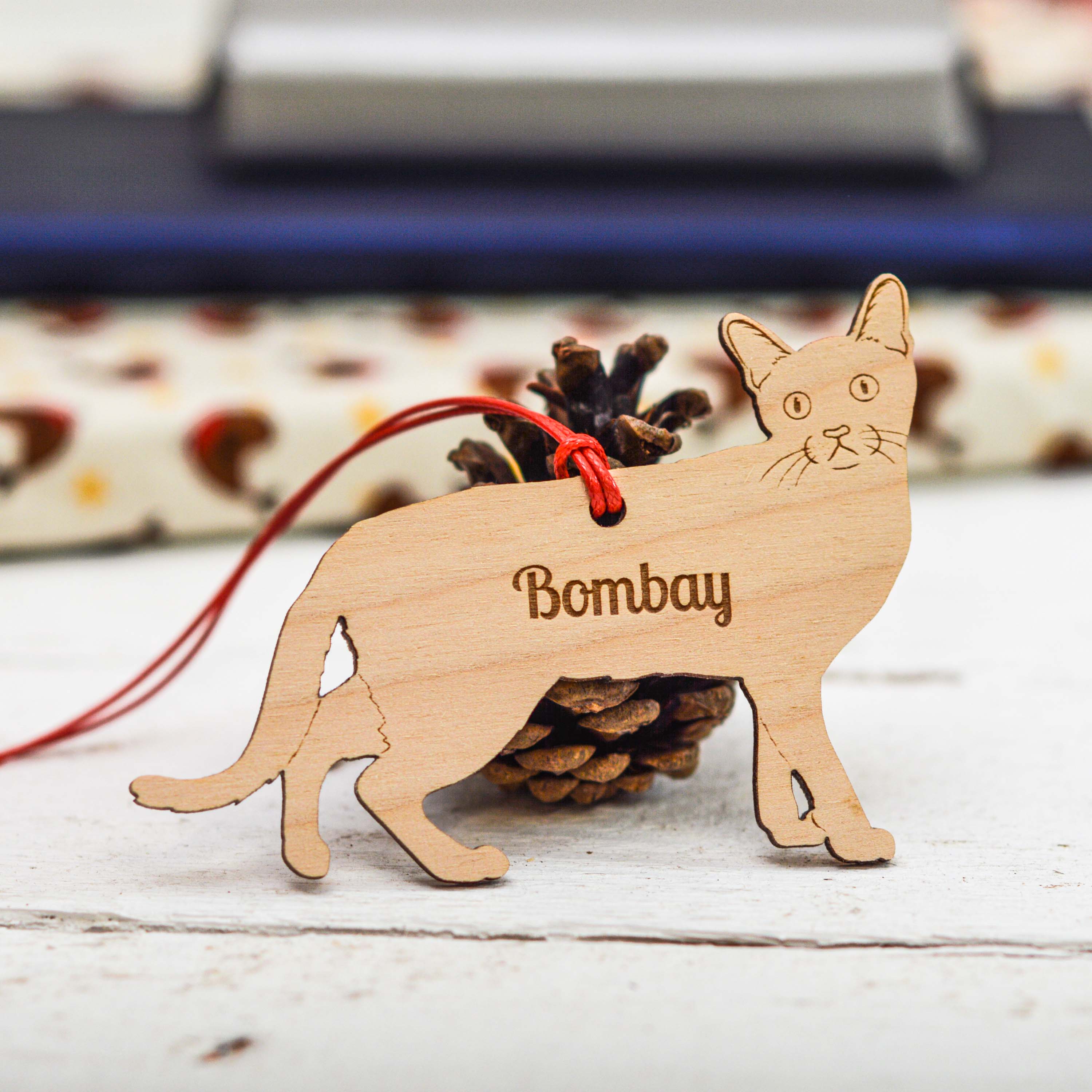 Personalised Bombay Cat Decoration
