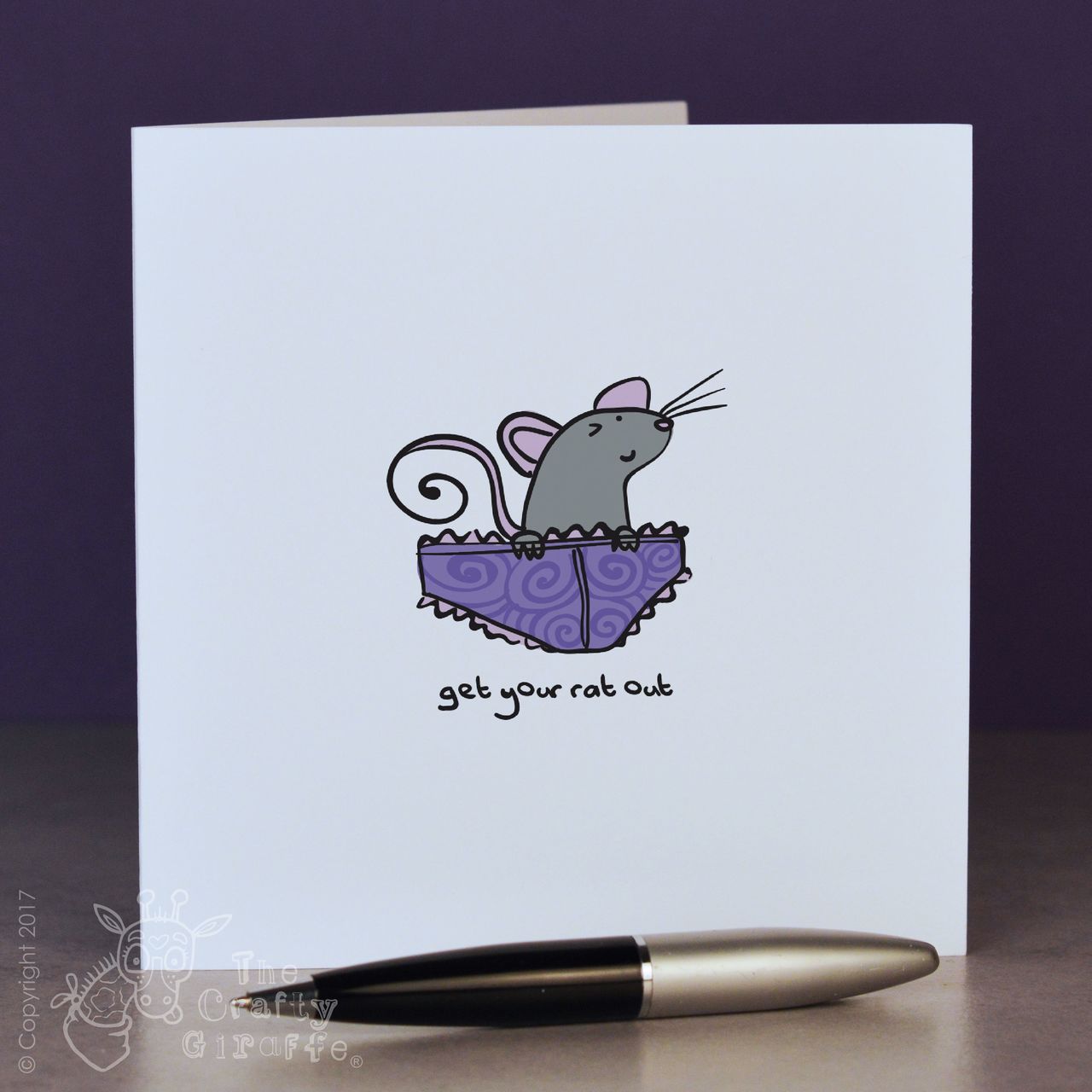 Get your rat out (knickers) Card