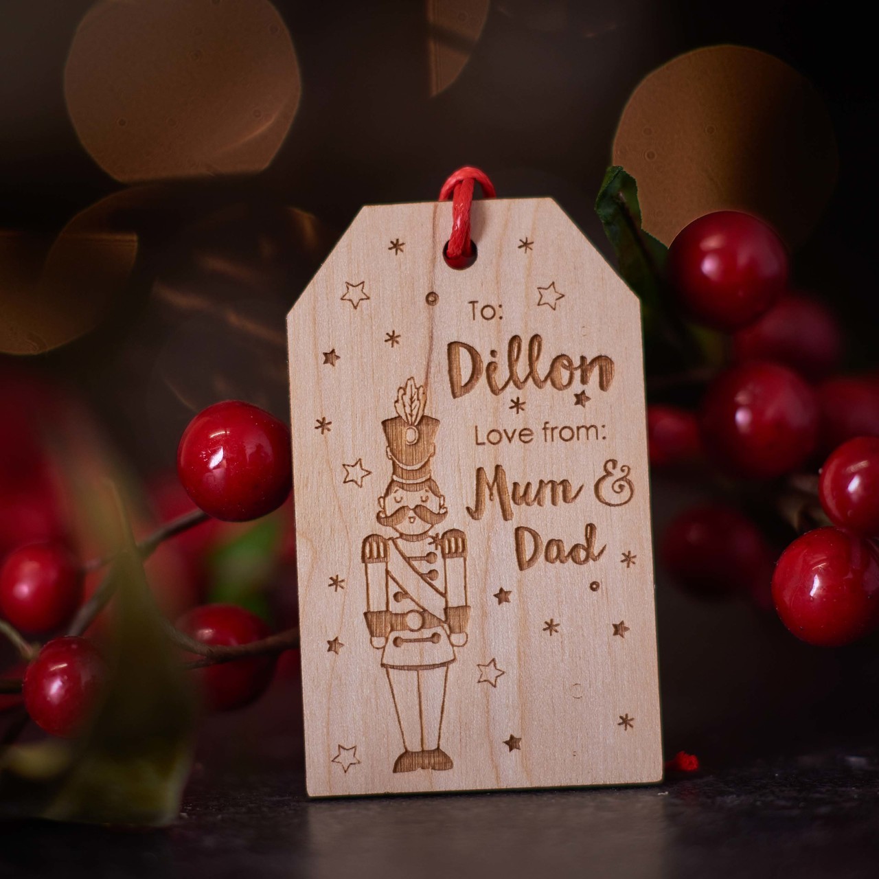 Personalised Christmas Toy Soldier Gift Tags