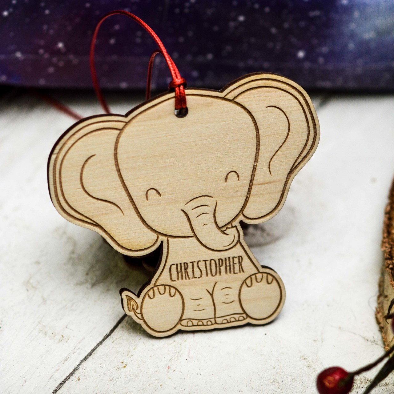 Personalised Elephant Decoration
