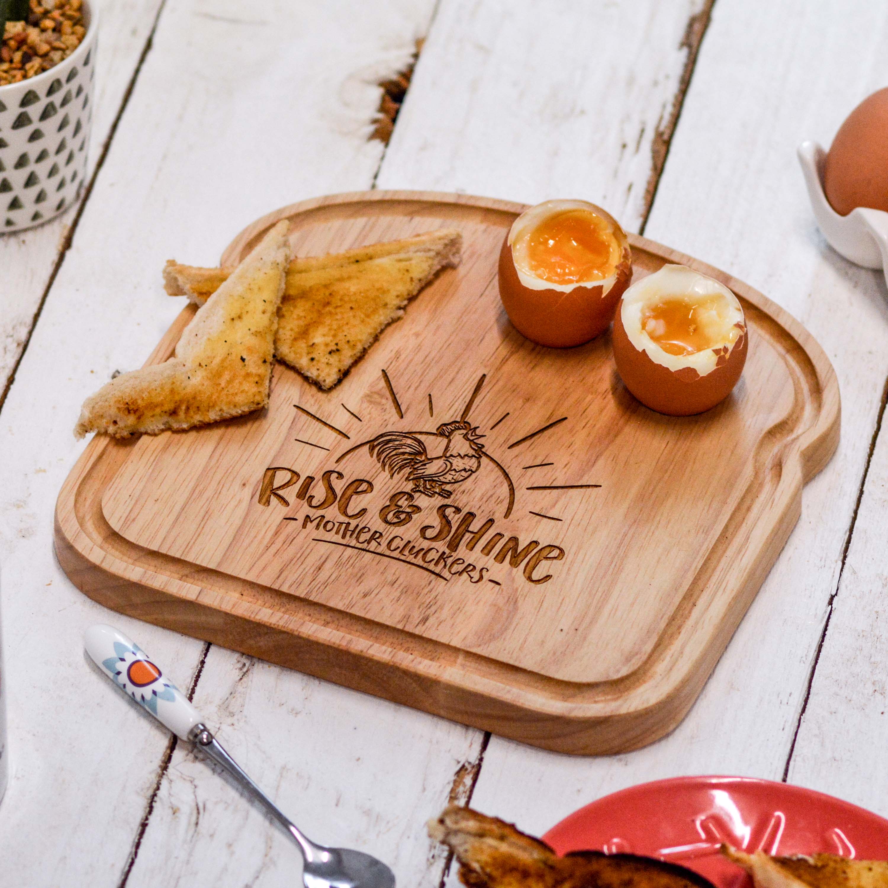 Breakfast Egg Wooden Board – Mothercluckers