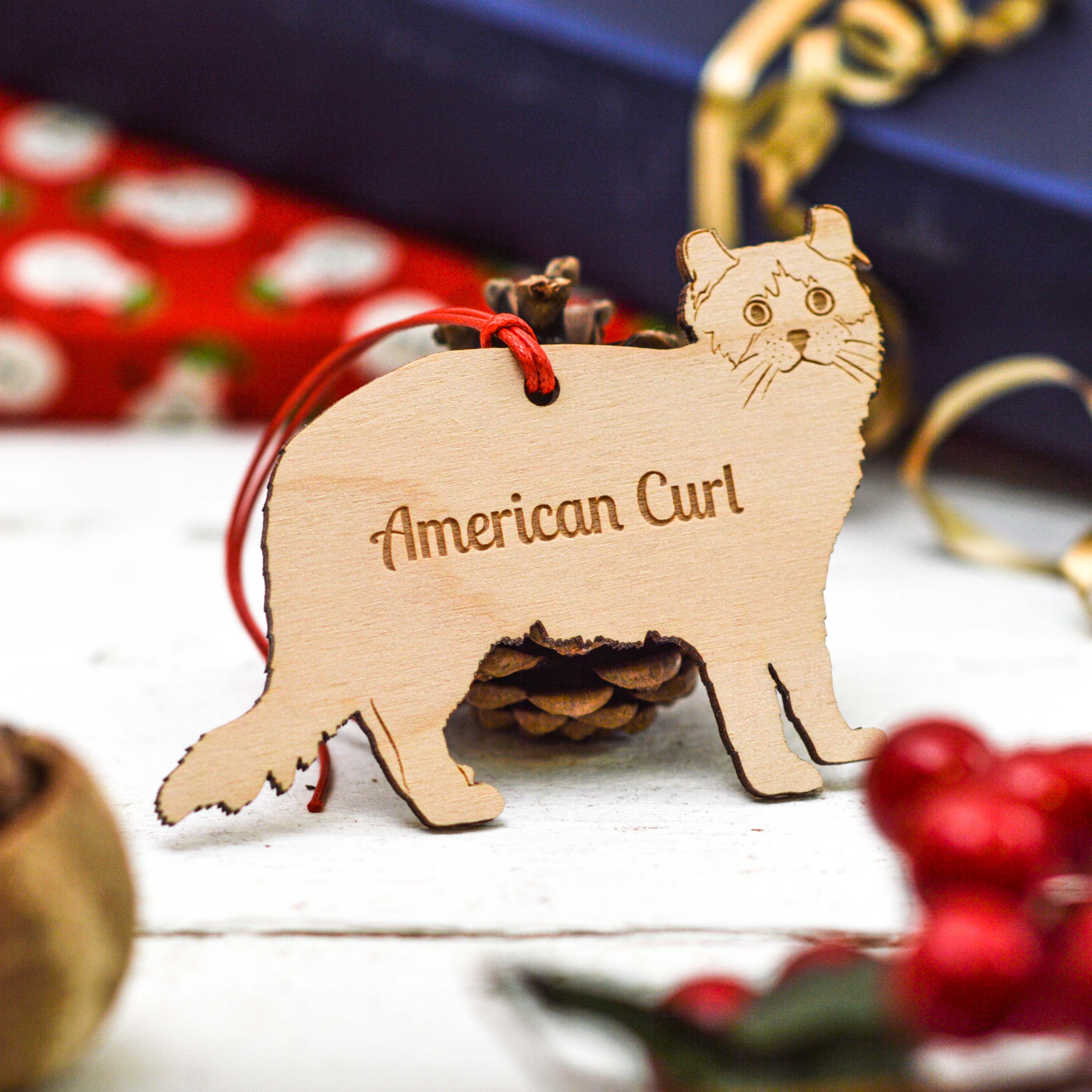 Personalised American Curl Cat Decoration