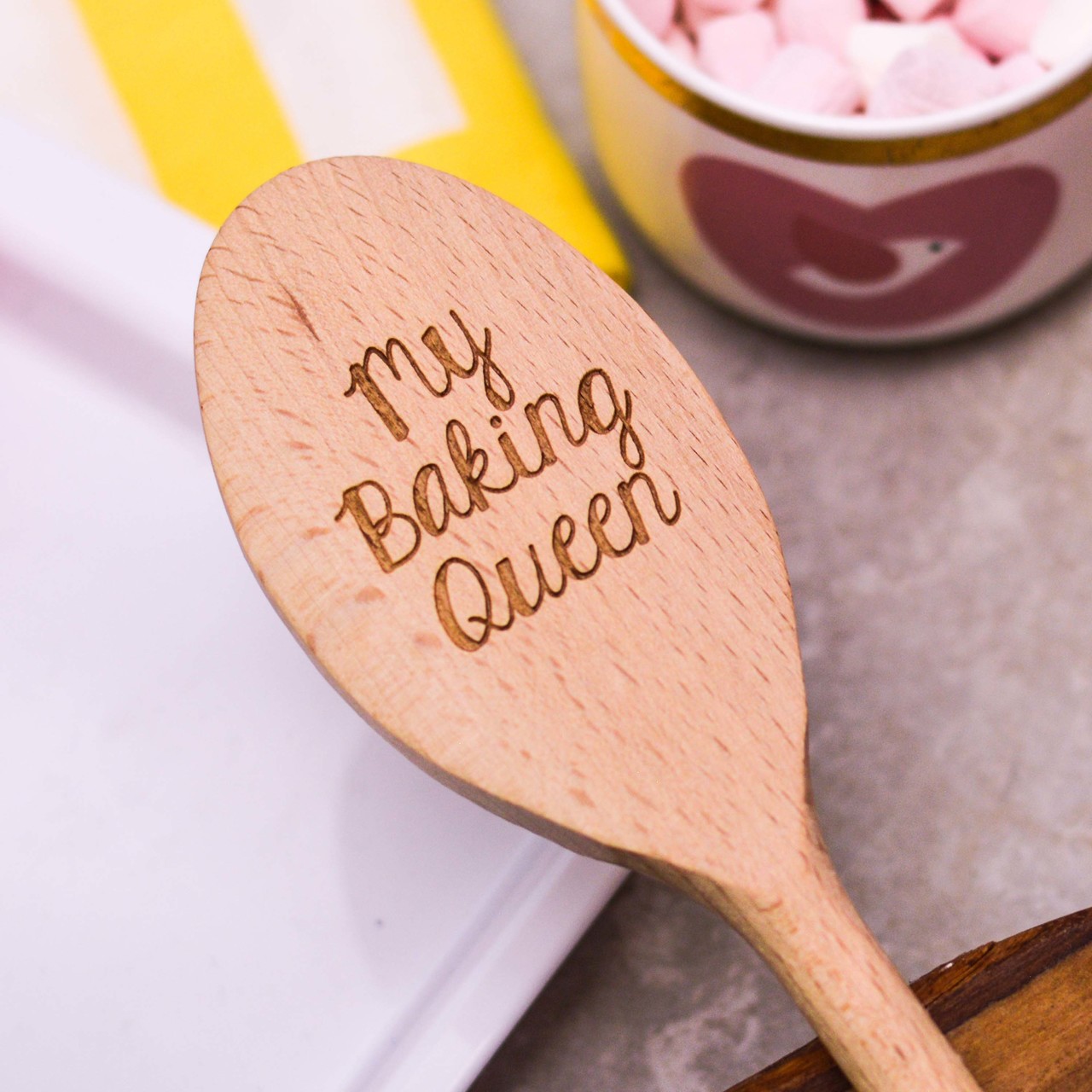Personalised Wooden Wooden Spoon – Text Style 6 Valentines