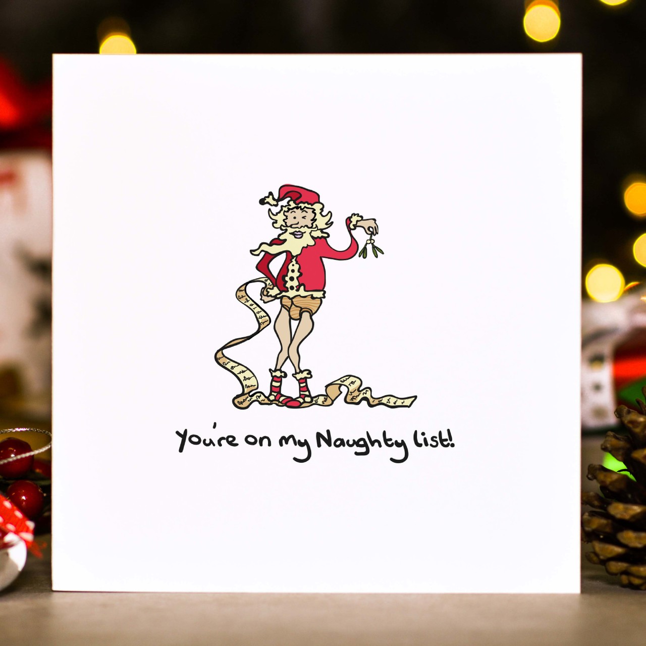 You’re on my naughty list! Christmas Card