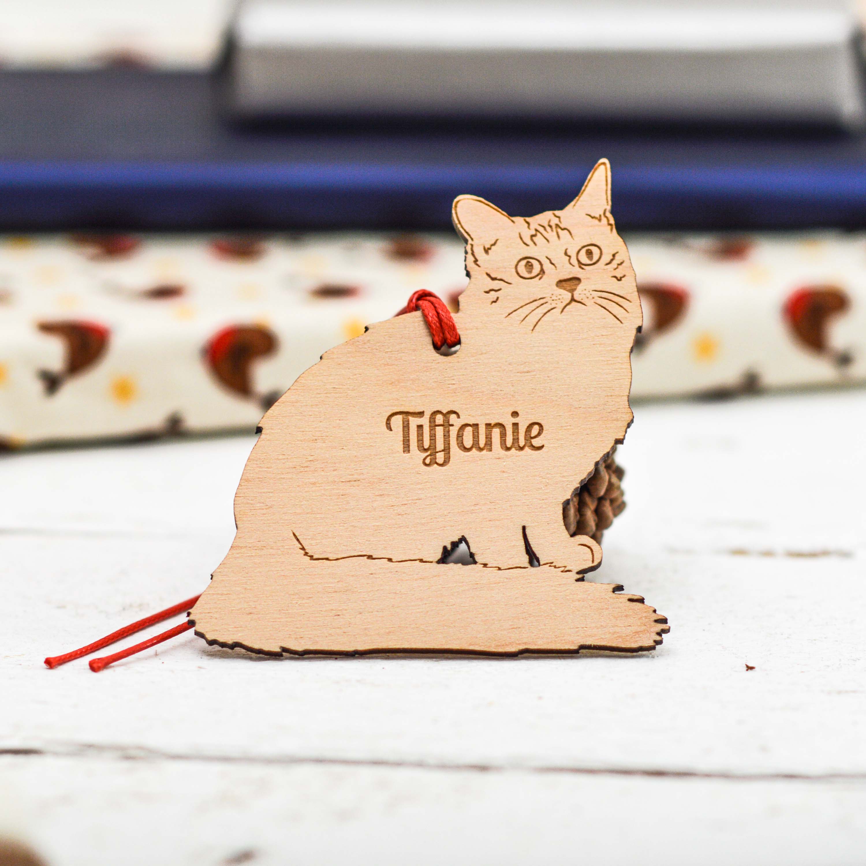 Personalised Tiffanie Cat Decoration