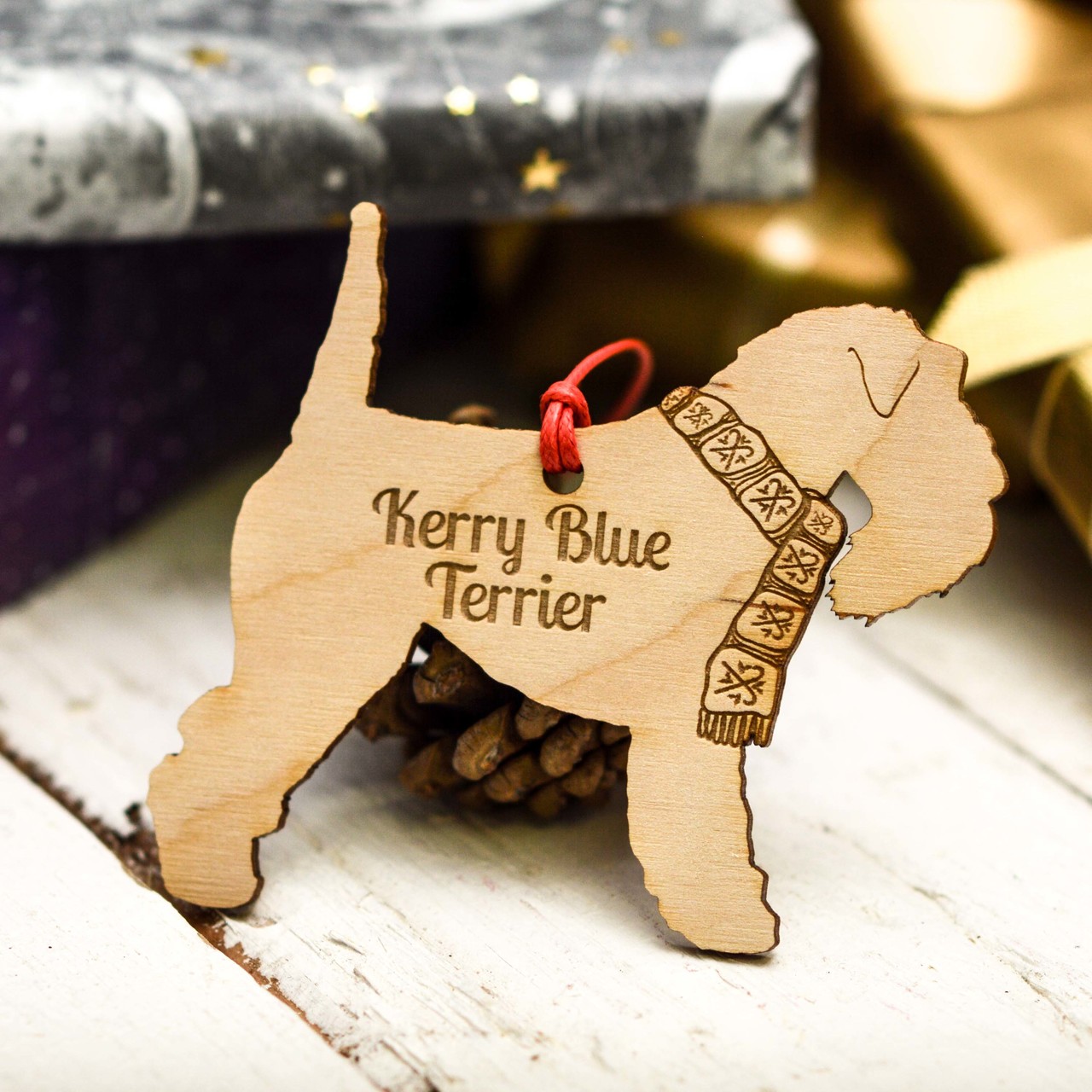 Personalised Kerry Blue Terrier Decoration