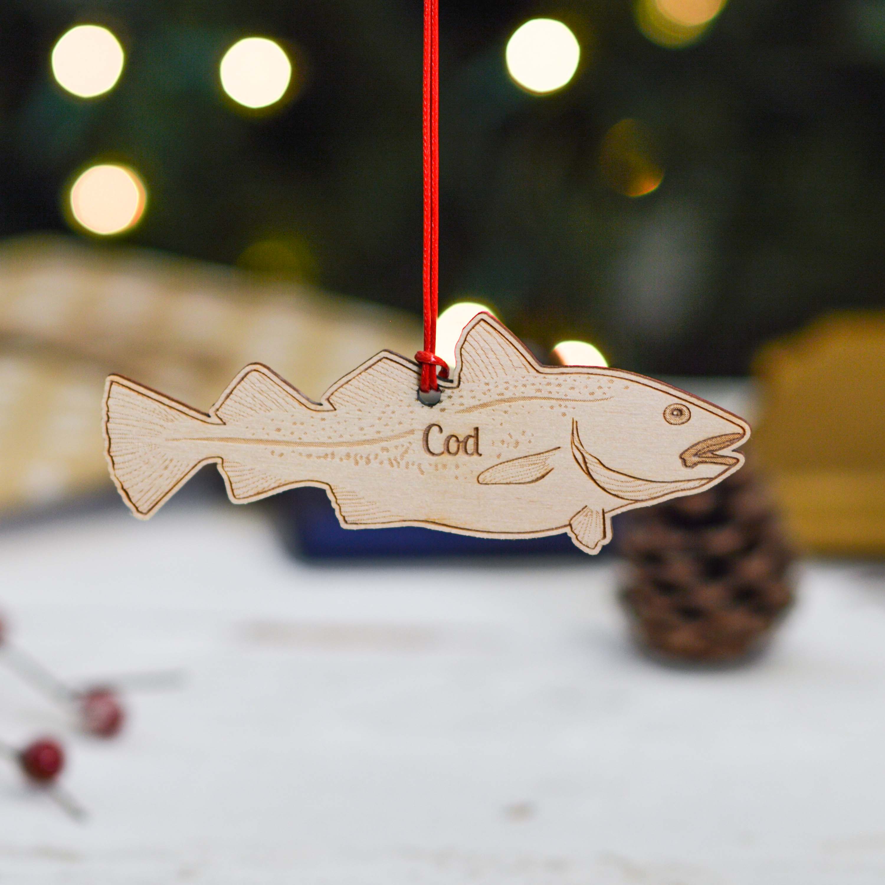 Personalised Cod Fish Decoration