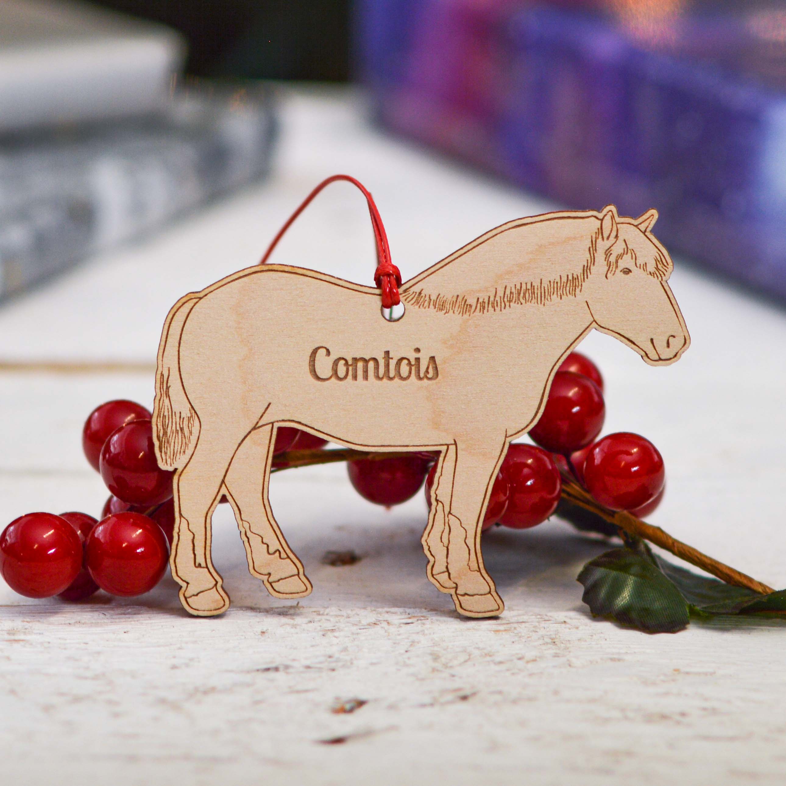 Personalised Comtois Horse Decoration