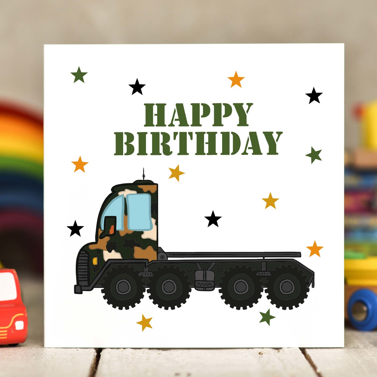 Transporter Birthday Card