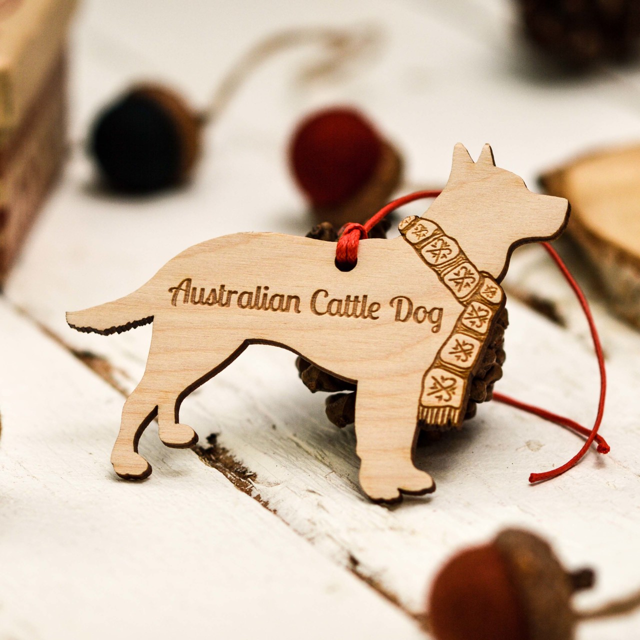 Personalised Australian Cattle Dog Decoration