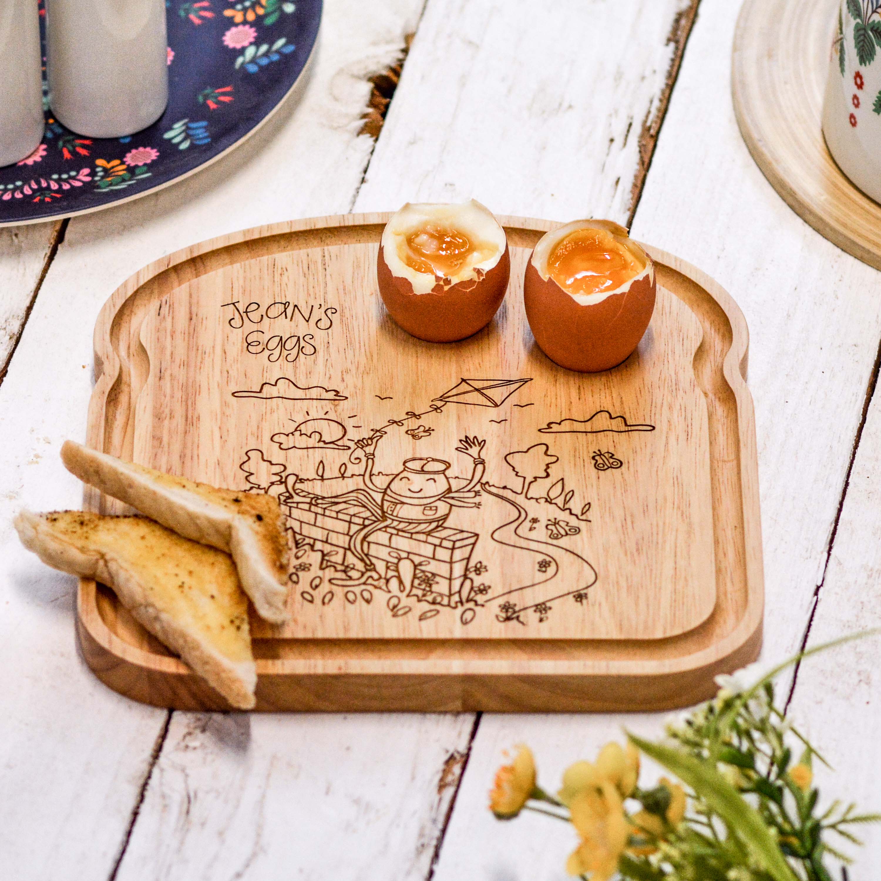 Personalised Breakfast Egg Wooden Board – Good Egg