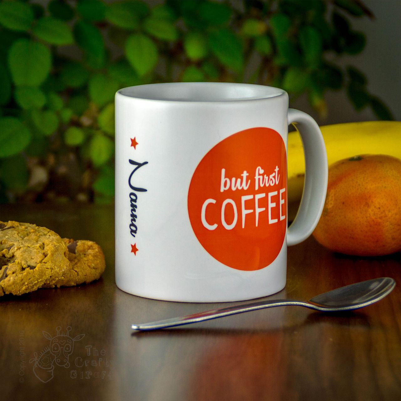 Personalised Mug – But first coffee