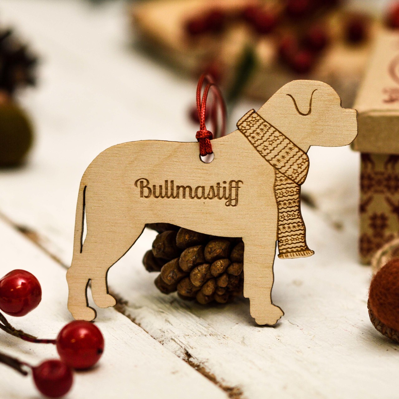 Personalised Bullmastiff Decoration