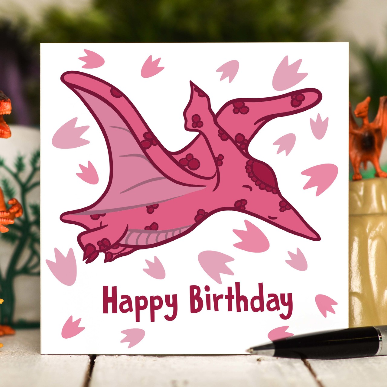 Pterodactyls Birthday Card