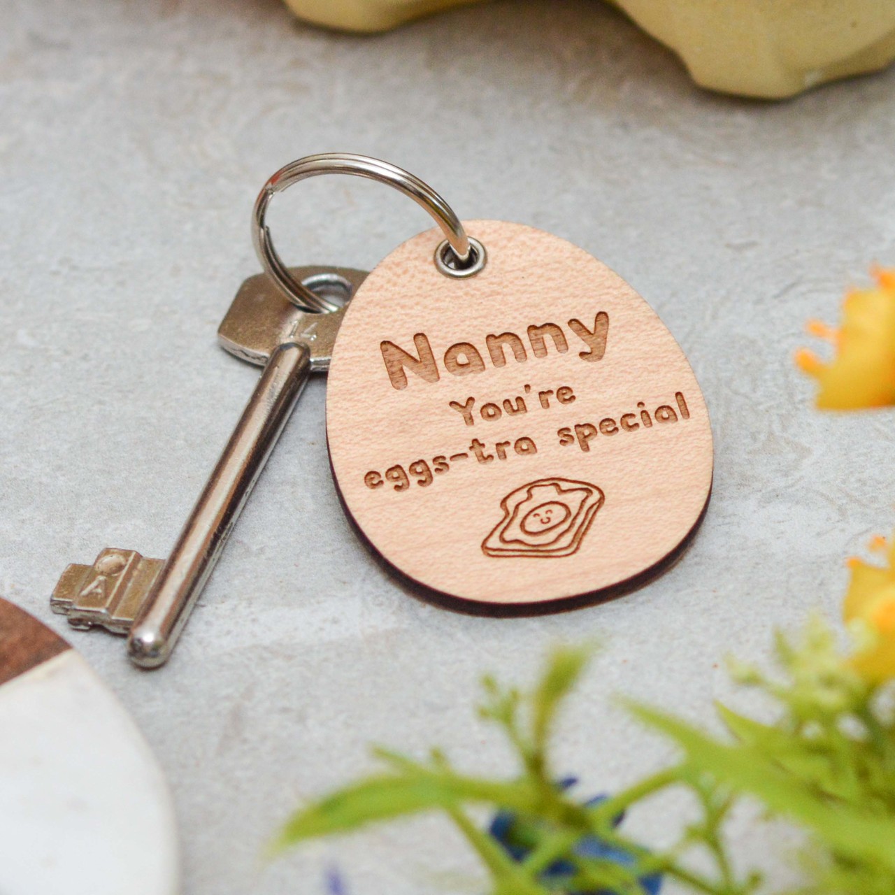 Personalised Eggs-tra Special Keyring