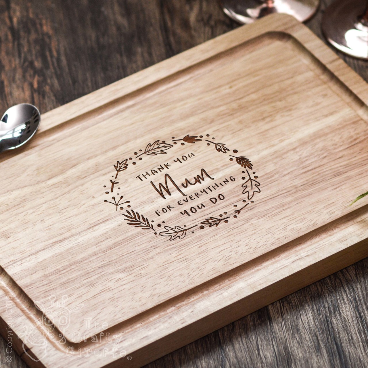 Personalised Thank you for everything you do Wooden Board