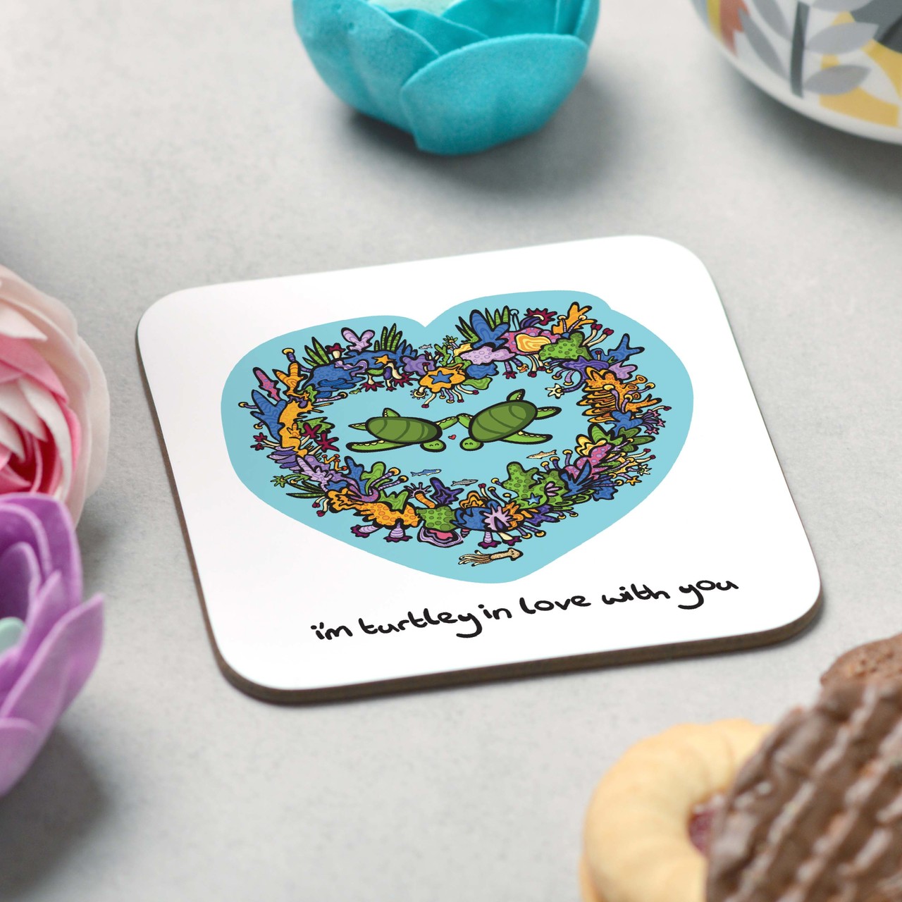 I’m turtley in love with you Coaster