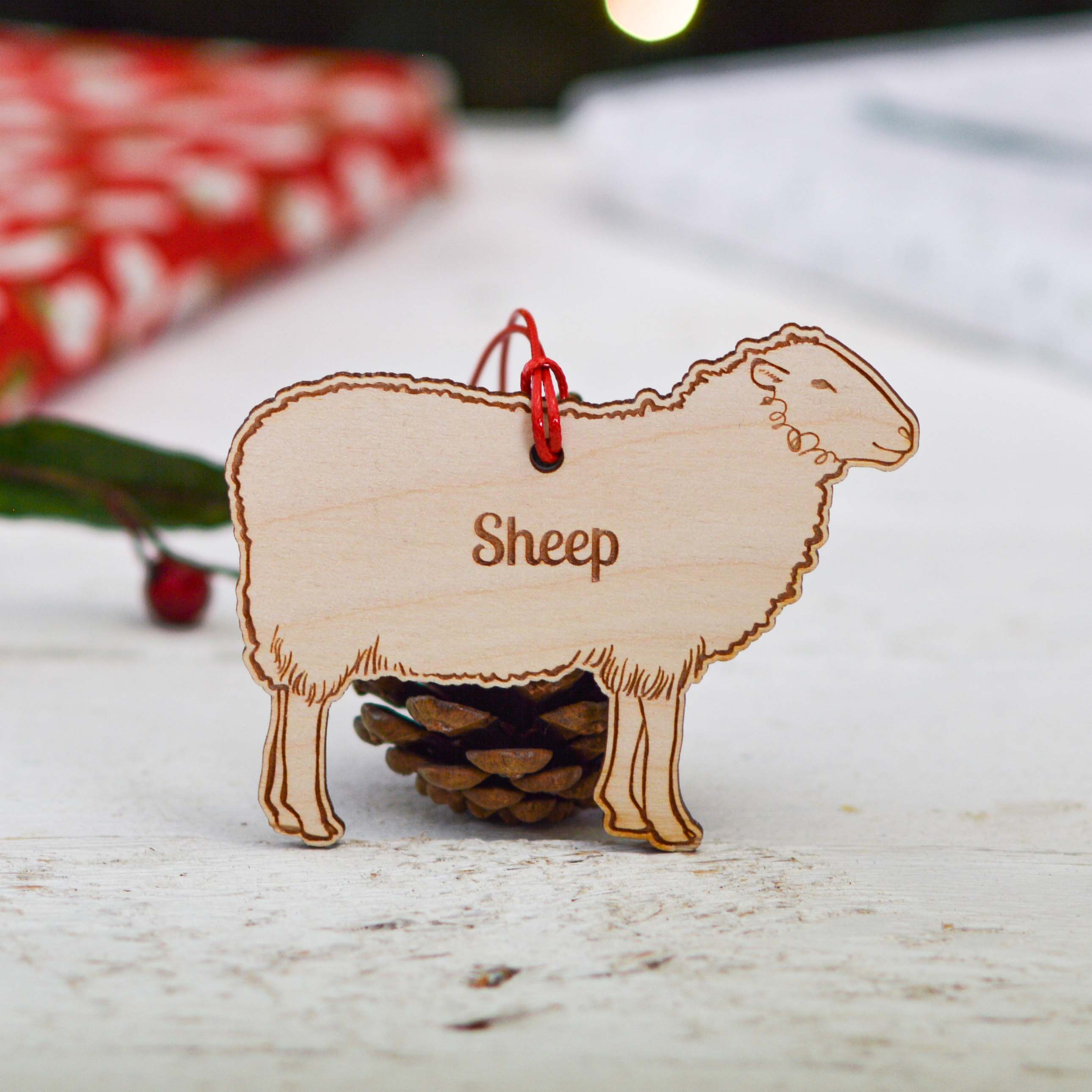 Personalised Sheep Farm Decoration