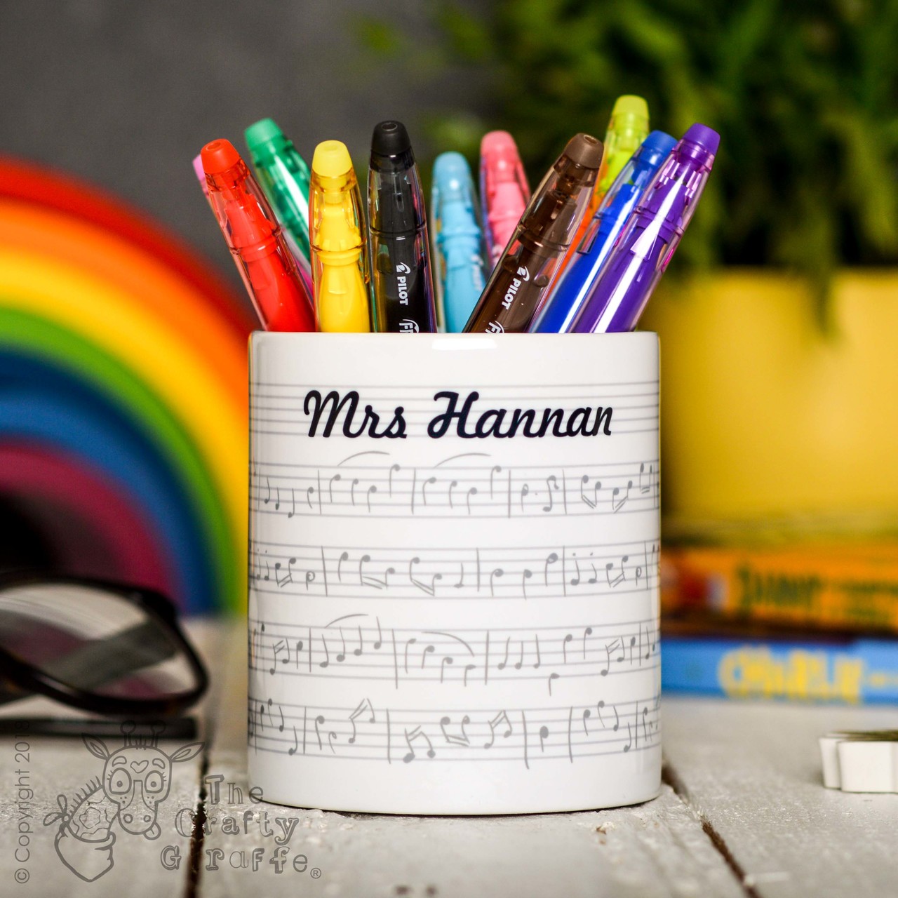 Personalised Music Pencil Pot