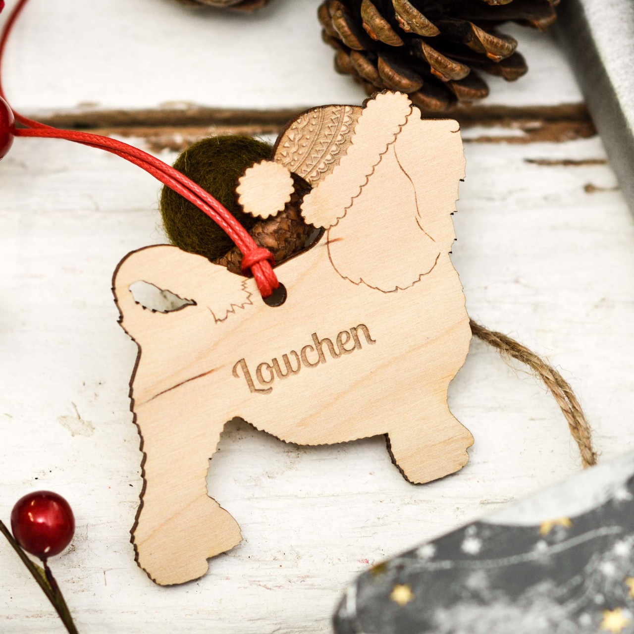 Personalised Lowchen Decoration