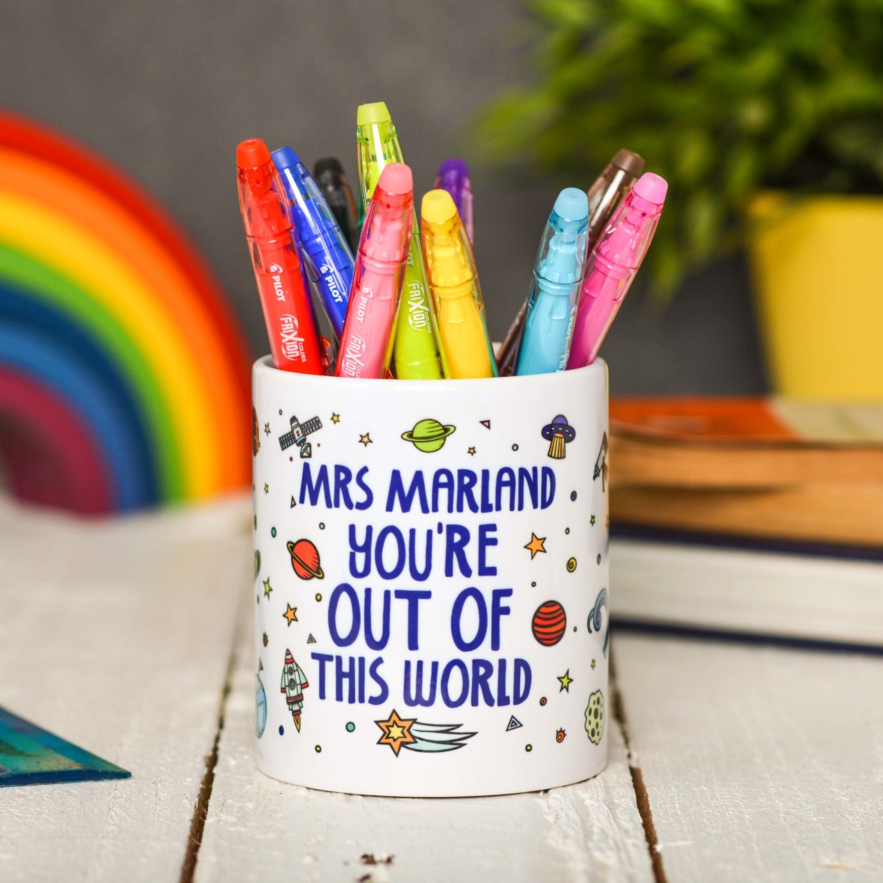 Personalised You’re out of this world Pencil Pot