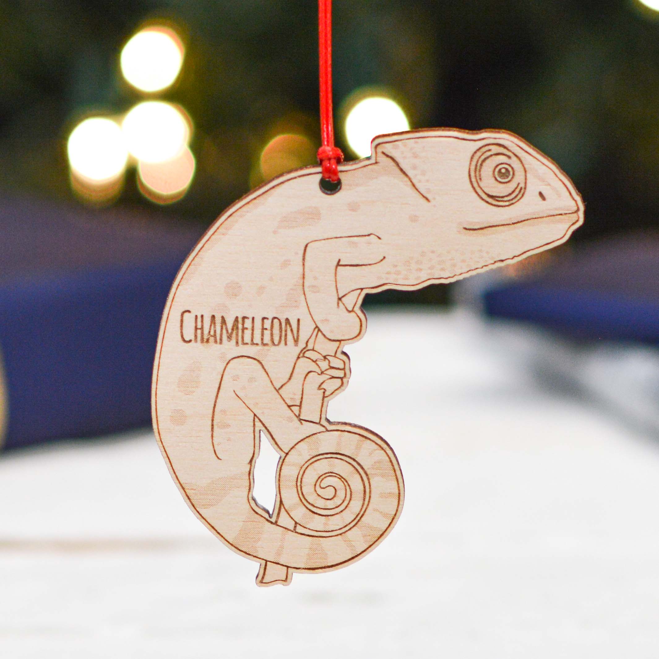 Personalised Chameleon Decoration