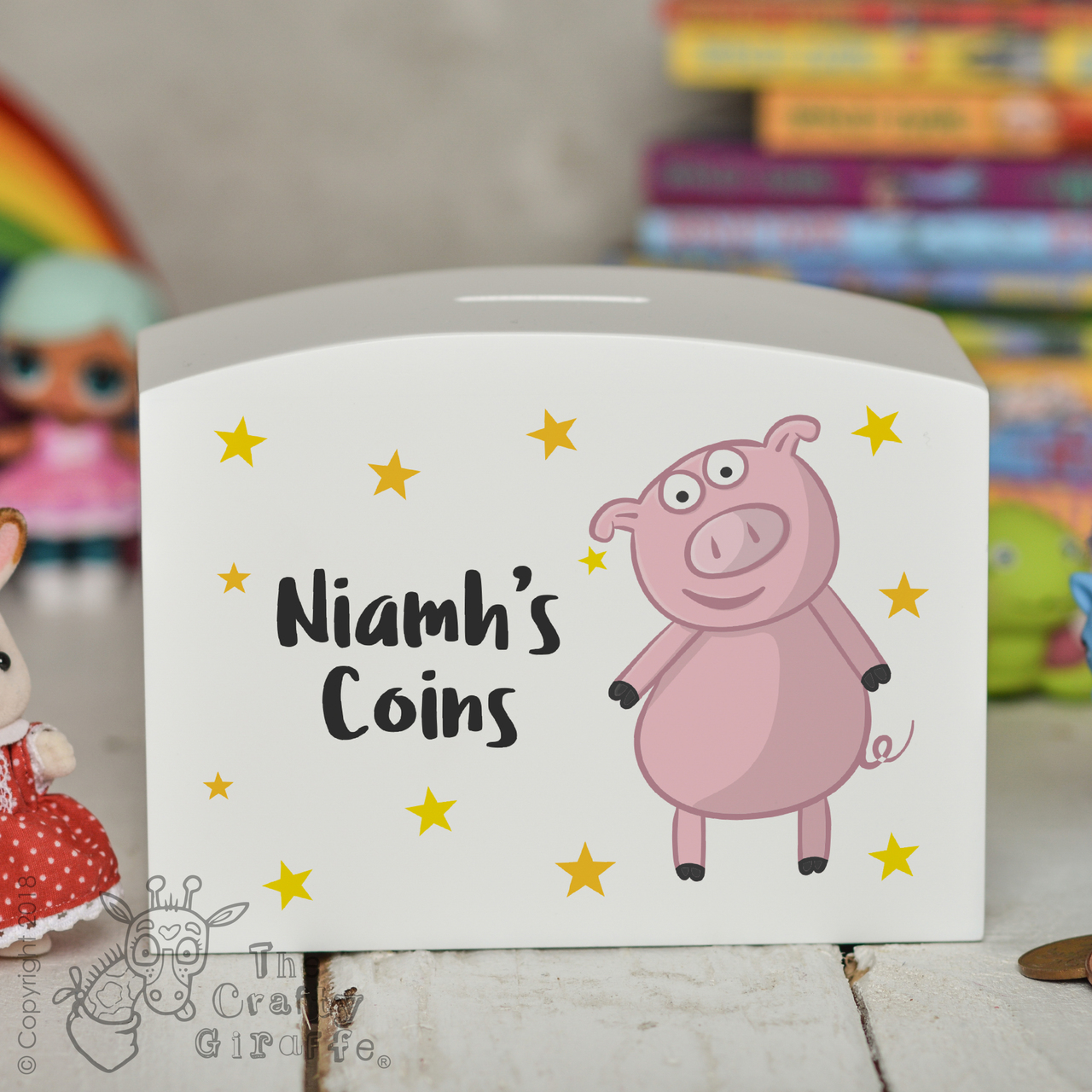 Personalised Pig Money Box