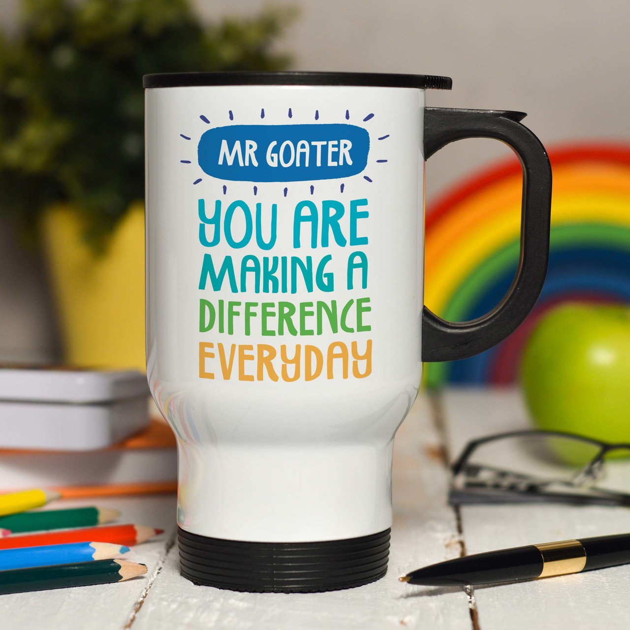 Personalised You are making a difference every day Travel Mug