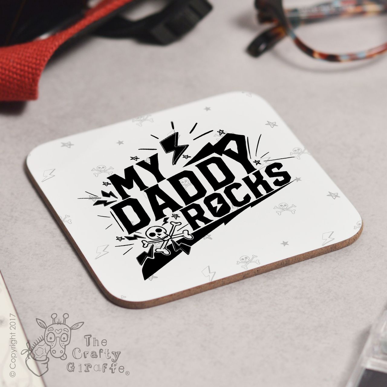 My Daddy Rocks Coaster
