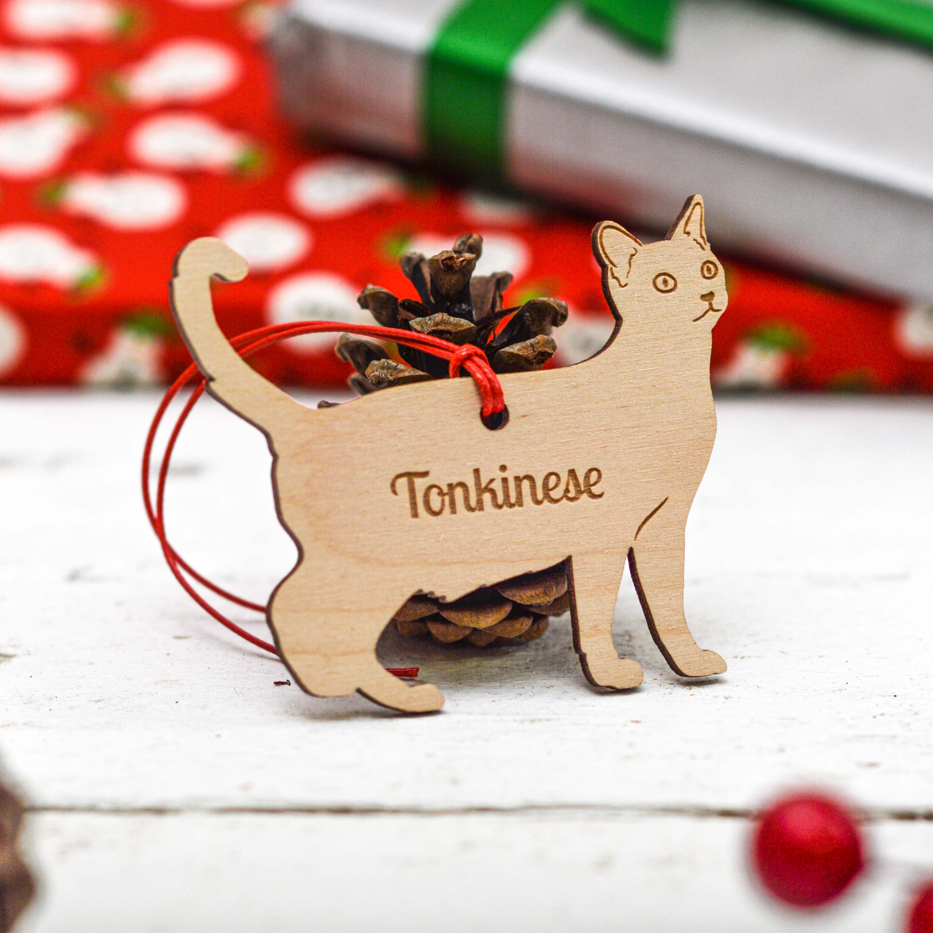 Personalised Tonkinese Cat Decoration