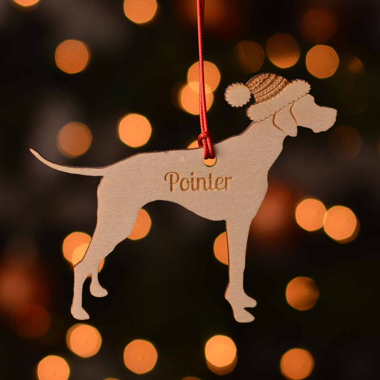Personalised Pointer Dog Decoration