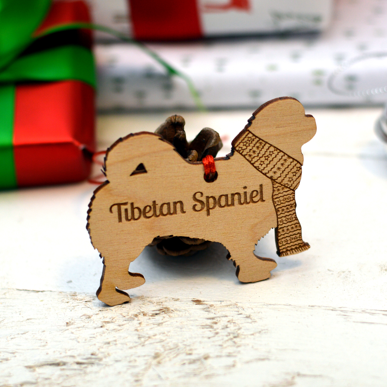 Personalised Tibetan Spaniel Decoration