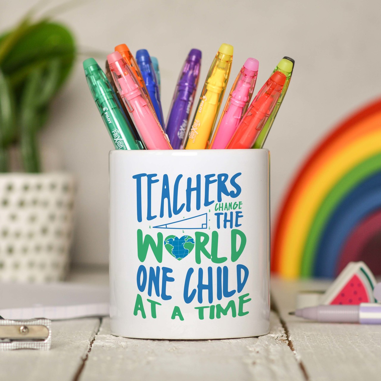 Teachers change the world one child at a time Pencil Pot