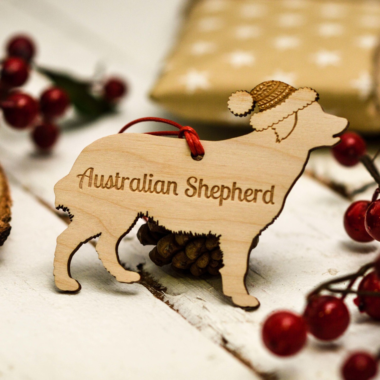 Personalised Australian Shepherd Decoration
