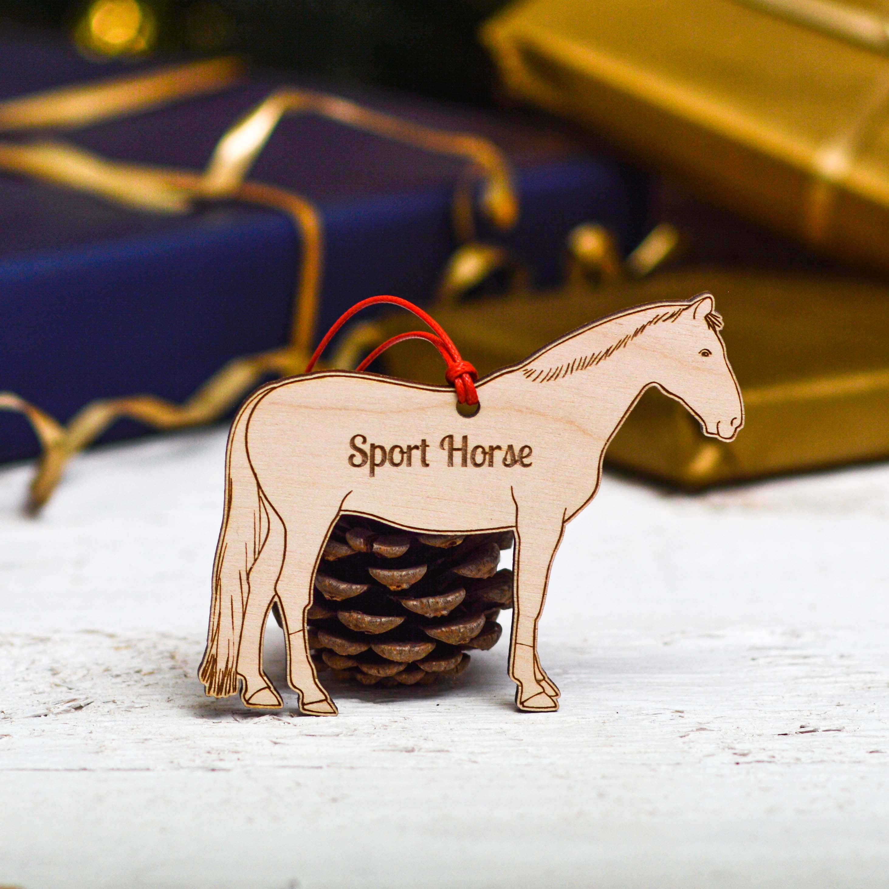Personalised Sport Horse Decoration