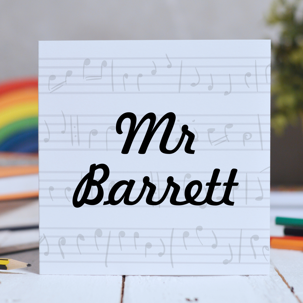 Personalised Music Card