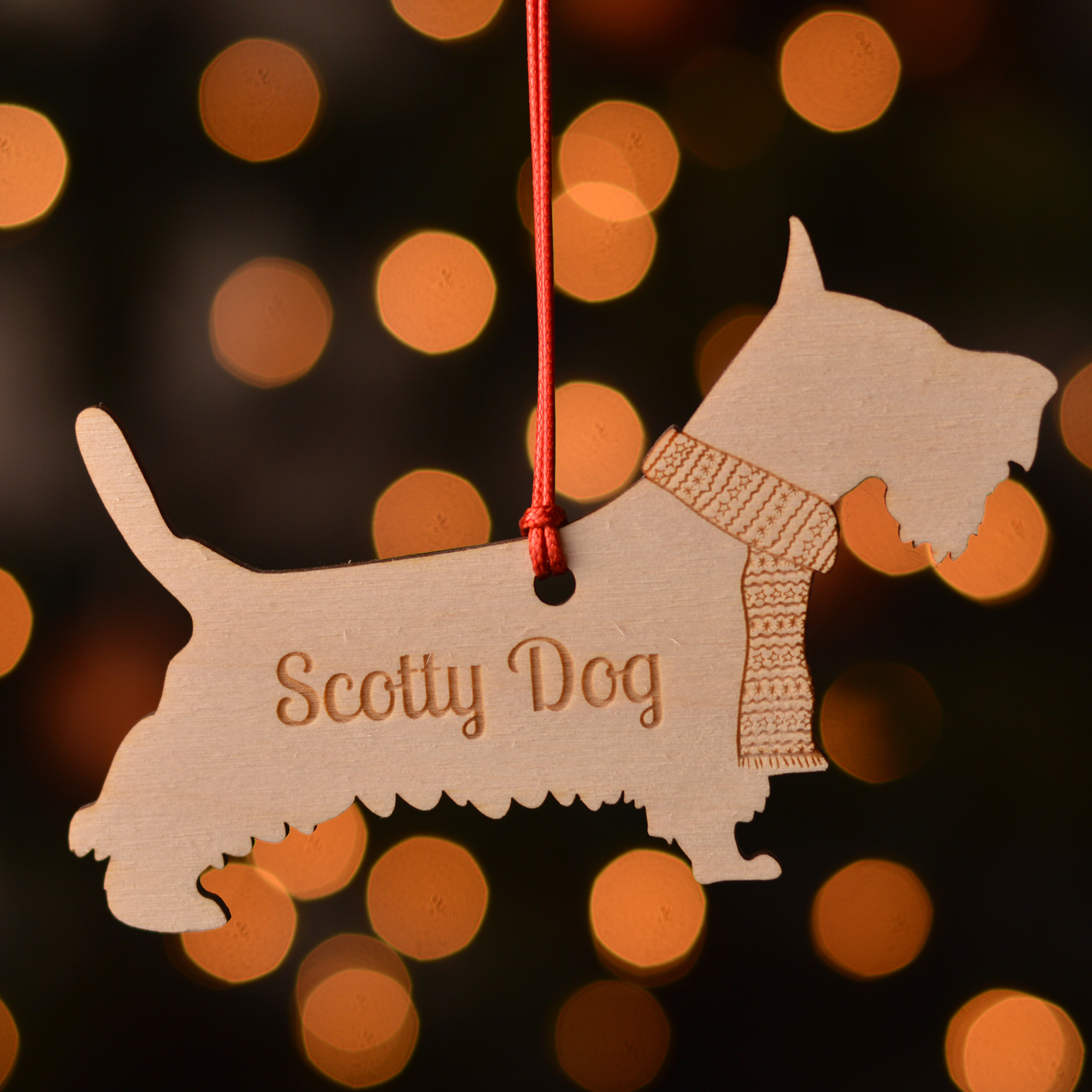 Personalised Scotty Dog Decoration